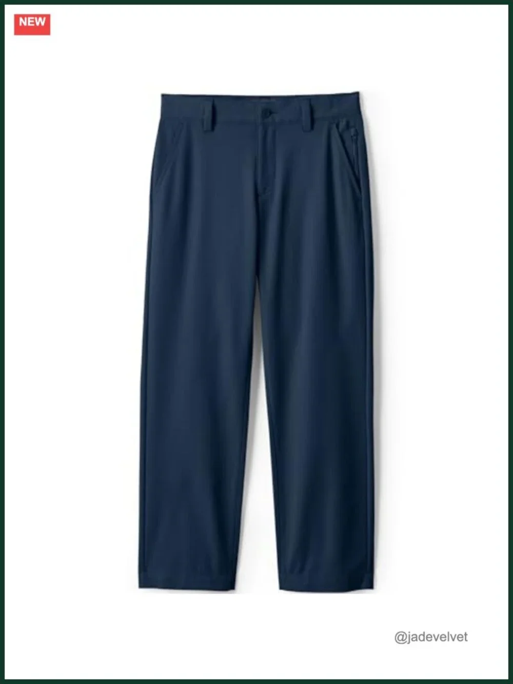 Boys Chino Pants with Gripper Waistband Moisture-Wicking UPF 50
